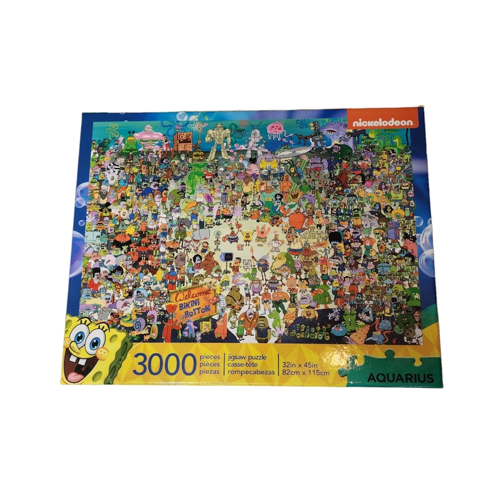 Spongebob Squarepants 3000 Piece Jigsaw Puzzle 32in x 45in Licensed by Aquarius